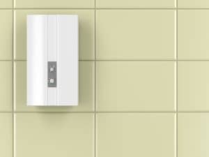 Automatic water heater in the bathroom